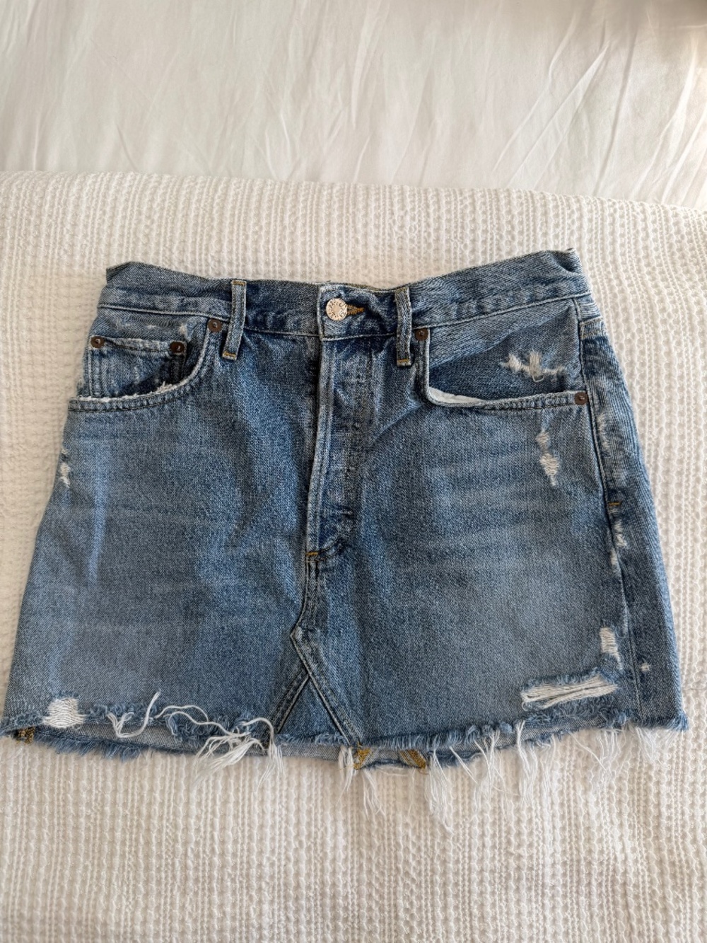 Agolde Denim Mini Skirt Size 28